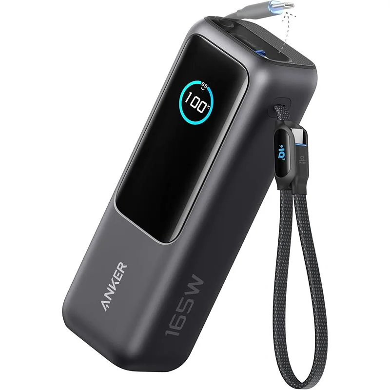 スマホアクセサリー ANKER POWER BANK 165W Anker Power Bank(25K, 165W, Built-In USB-C and Retractable Cable
