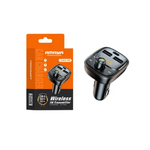 Amaya ACC-T02 – Car MP3 Player & 30W PD Super Fast Charger
