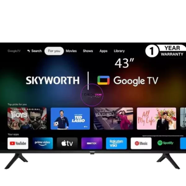 Skyworth 43G6500H – 43 Inch 4K UHD Google TV with Dolby Audio