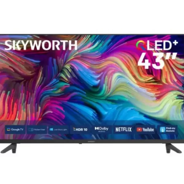 Skyworth 43Q5600H – 43 Inch QLED Google TV with Dolby Audio & Find-My-Remote