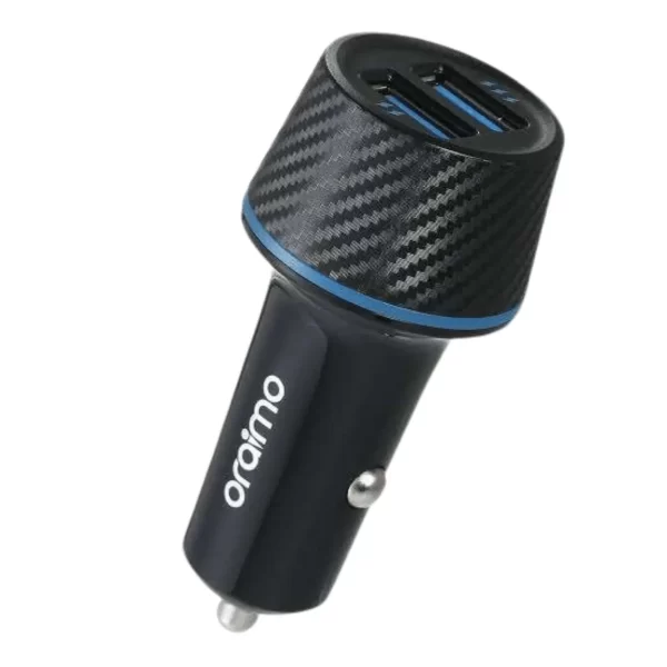 Oraimo Highway OCC-21D – Dual USB Car Adapter with 10.5W Total Output & Safety Protection
