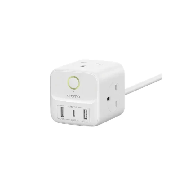 oraimo PowerHub C – Compact 6-in-1 Power Cube with 20W Fast Charging