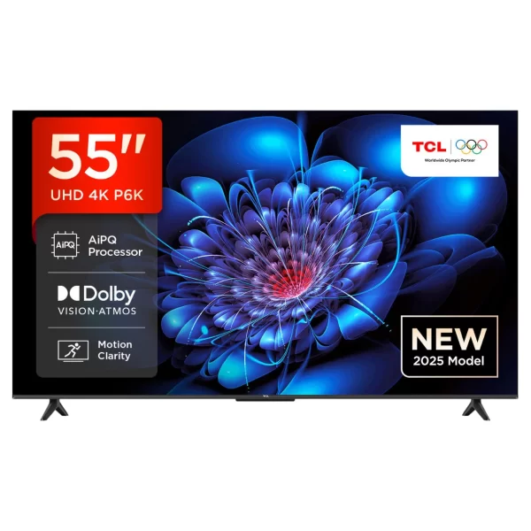 TCL 55P6K – Powerful 55-Inch 4K HVA Google TV with 5000:1 Contrast, MEMC & ALLM