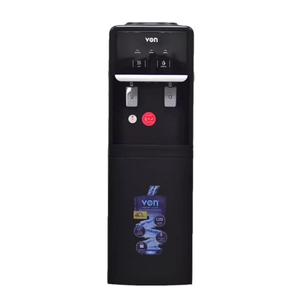 VON VDN-212CLK Hot and Normal Storage Cabinet Water Dispenser – Powerful 500W Heating, Child Lock & Storage Cabinet