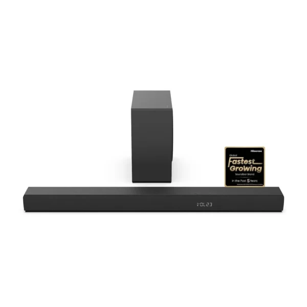 Hisense HS3100 Soundbar – Powerful 480W 3.1CH, Wireless Subwoofer & Dolby Audio