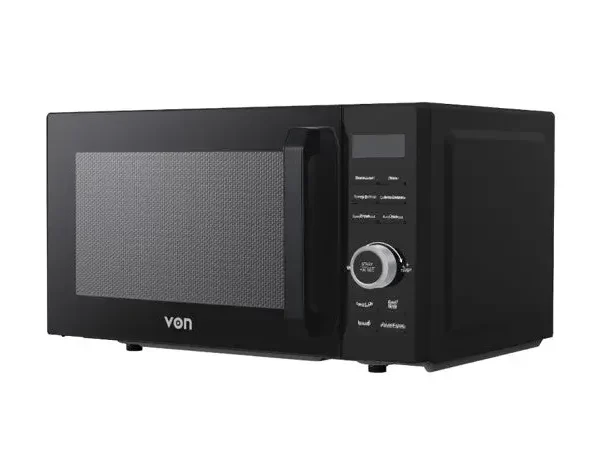 VON VAMS-25DGK Digital Solo Microwave Oven – Powerful 900W, 25L Capacity, 6 Power Levels & Digital Control
