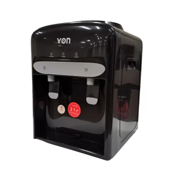 VON VDT-201NLK Hot and Normal Tabletop Water Dispenser – Powerful 500W Heating, Steel Welded Tank & Top Loading