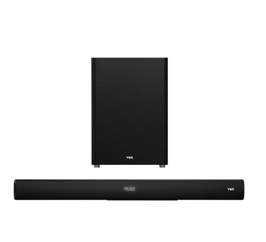 VON VSB1202WFK Wired Subwoofer – Powerful 120W RMS 2.1CH Sound System with 6.5" Woofer & Versatile Connectivity