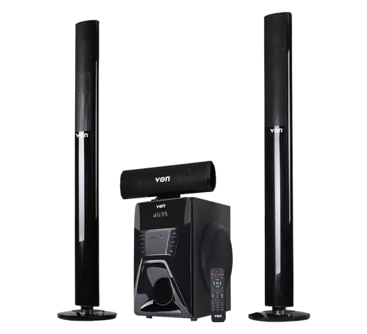 VON VES2003ET Subwoofer – Powerful 200W RMS 3.1CH Sound System with Bluetooth, Bass Extreme & Tallboy Speakers