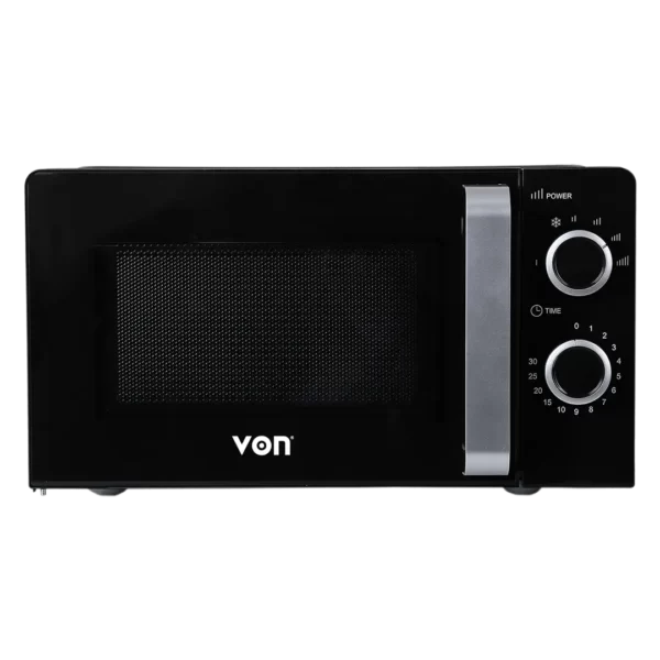 VON VAMS-20MGX Mechanical Solo Microwave Oven – Powerful 700W, 20L Capacity, 8 Power Levels & Mechanical Control