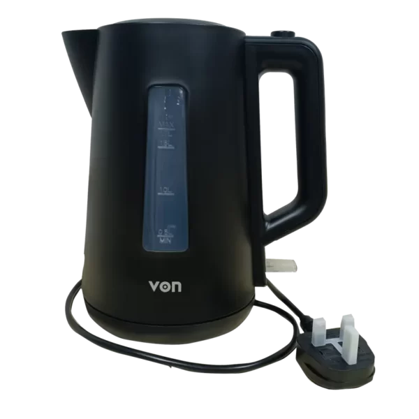 VON VKCL17SDK Cordless Kettle – Powerful 2200W Fast Boiling, 1.7L Capacity & Strix Controller