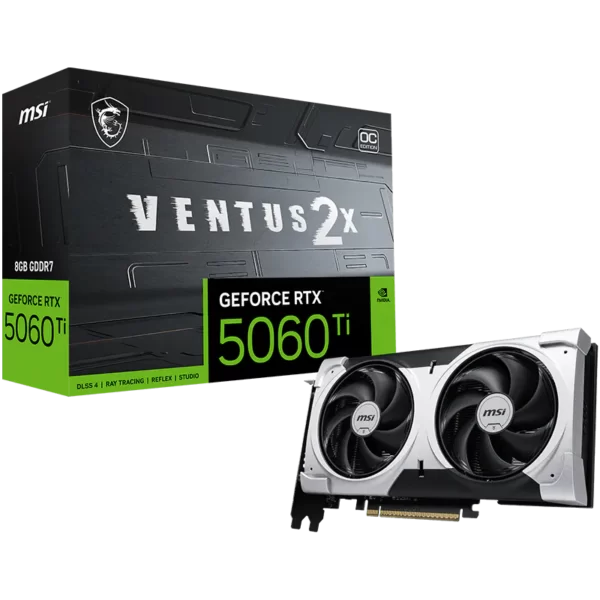 MSI GeForce RTX 5060 Ti 8G VENTUS 2X OC PLUS Gaming Graphics Card