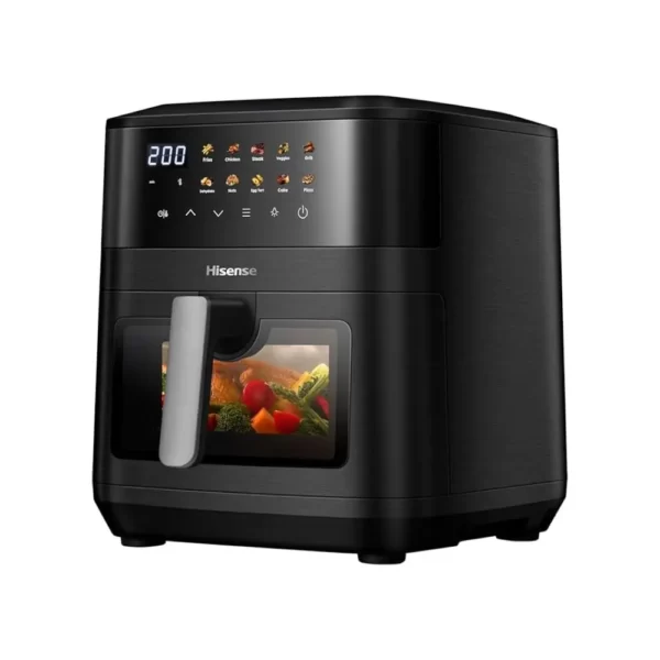 Hisense H08AFBK1S4 Digital Airfryer – Powerful 2100W, 8L Capacity, Dual Heating & 10 Preset Menus